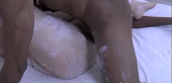  Mischievous UK granny handles two huge dicks with ease
